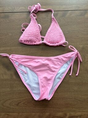 Snapper Rock Pink Two-Piece String Bikini for Teens/Women